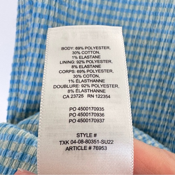 Aritzia Wilfred Jazz Seersucker Gingham Check mini dress - Picture 9 of 9